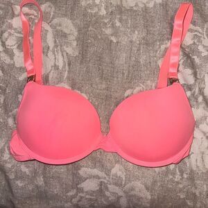 NWOT Juicy Couture Neon Pink Push-Up Bra Size 36C